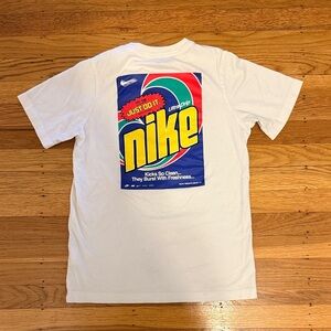 Nike White Tee with Bold Graphic boys large